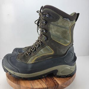 Columbia Mens Size 13 Green Bugaboot III Winter Leather Boots BM1428-374